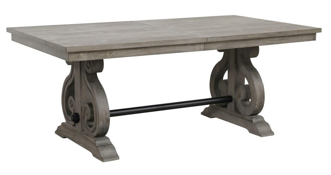 Homelegance Toulon Dining Table in Dark Pewter 5438-96* - Half Price Furniture