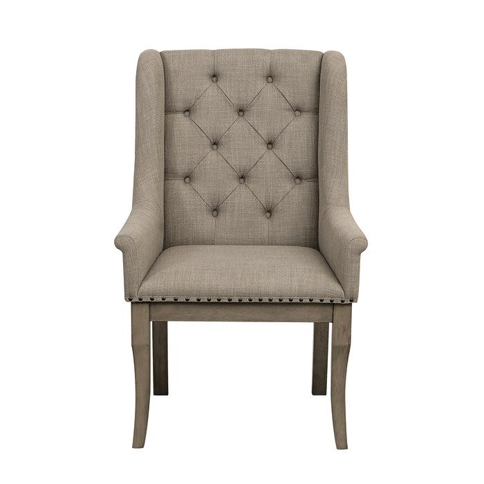 Homelegance Vermillion Arm Chair in Gray (Set of 2) Half Price Furniture