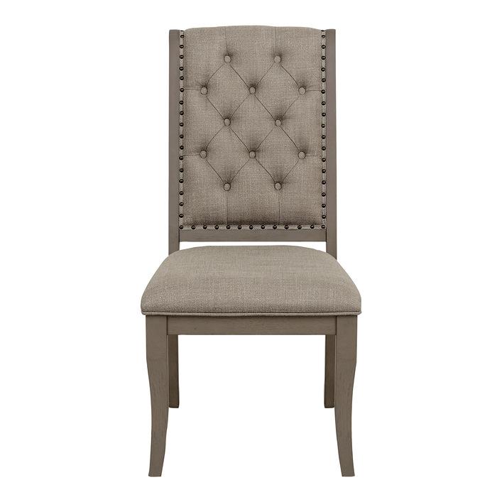 Homelegance Vermillion Side Chair in Gray (Set of 2) Half Price Furniture