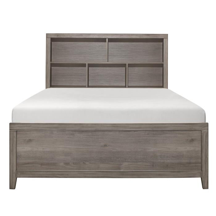 Homelegance Woodrow Full Platform Bed in Gray 2042NBF-1* Half Price Furniture