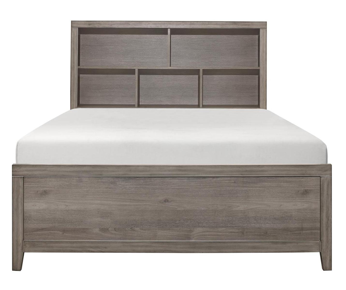 Homelegance Woodrow Full Platform Bed in Gray 2042NBF-1* - Half Price Furniture