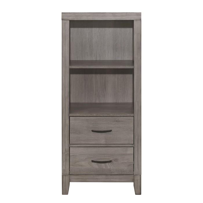 Homelegance Woodrow Pier/Tower Nightstand in Gray 2042NB-10 Half Price Furniture