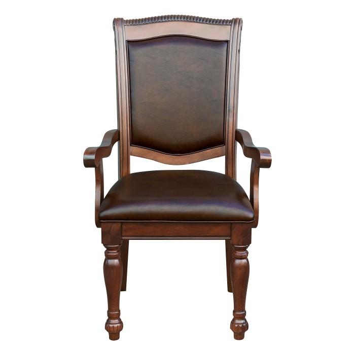 Homelegance Lordsburg Arm Chair in Brown Cherry (Set of 2) Half Price Furniture