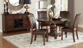 Homelegance Lordsburg Round Dining Table in Brown Cherry 5473-54* - Half Price Furniture