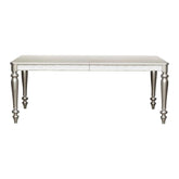 Homelegance Orsina Dining Table in Silver 5477N-96 Half Price Furniture