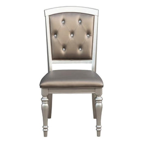 Homelegance Orsina Side Chair in Silver (Set of 2) Half Price Furniture