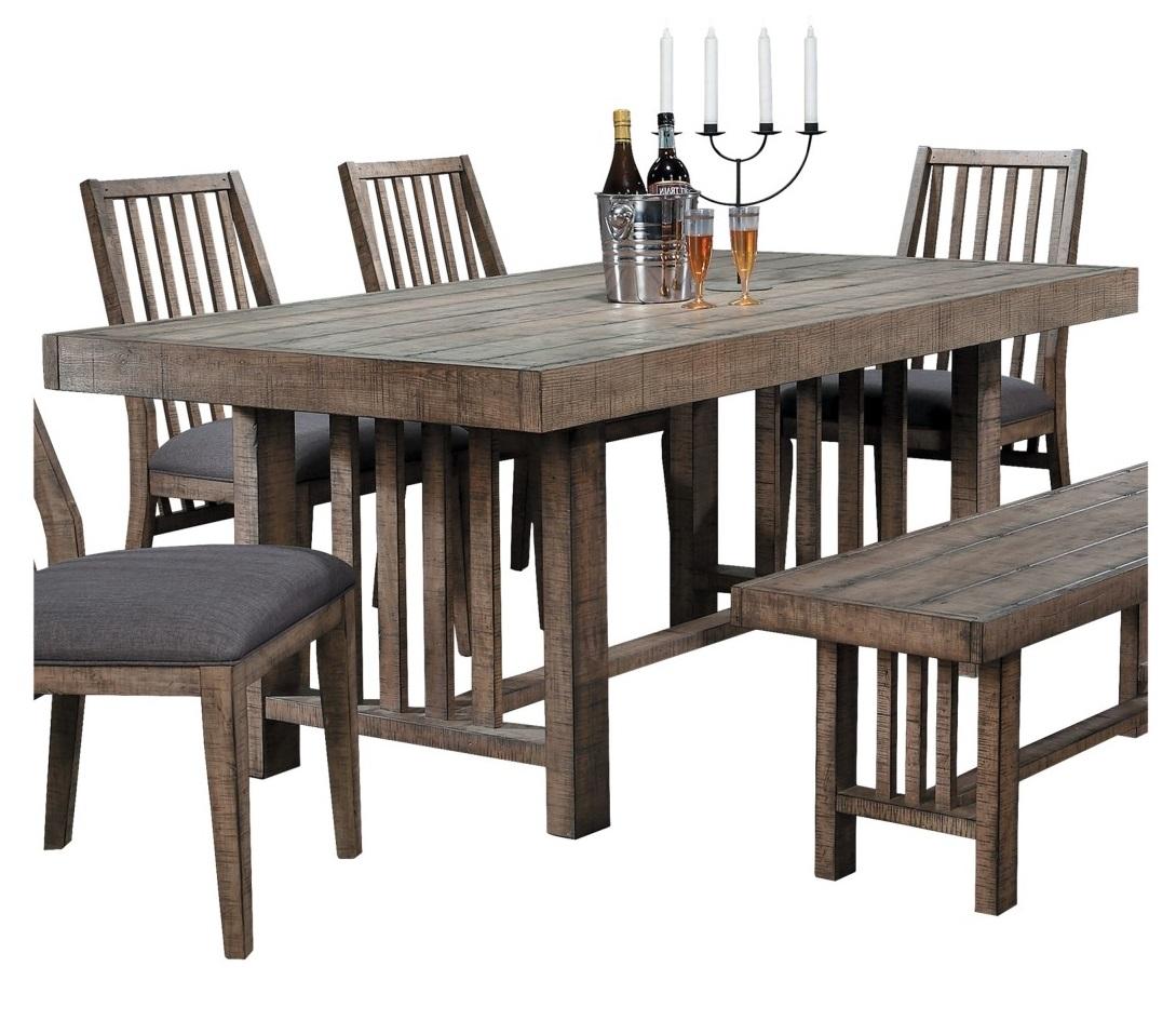 Homelegance Codie Dining Table in Light Brown 5544-72 Half Price Furniture