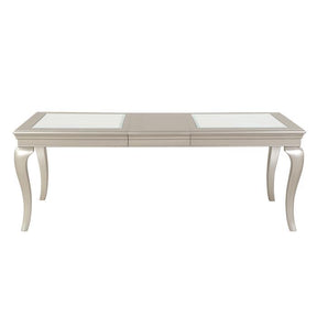 Homelegance Crawford Dining Table in Silver 5546-84 Half Price Furniture