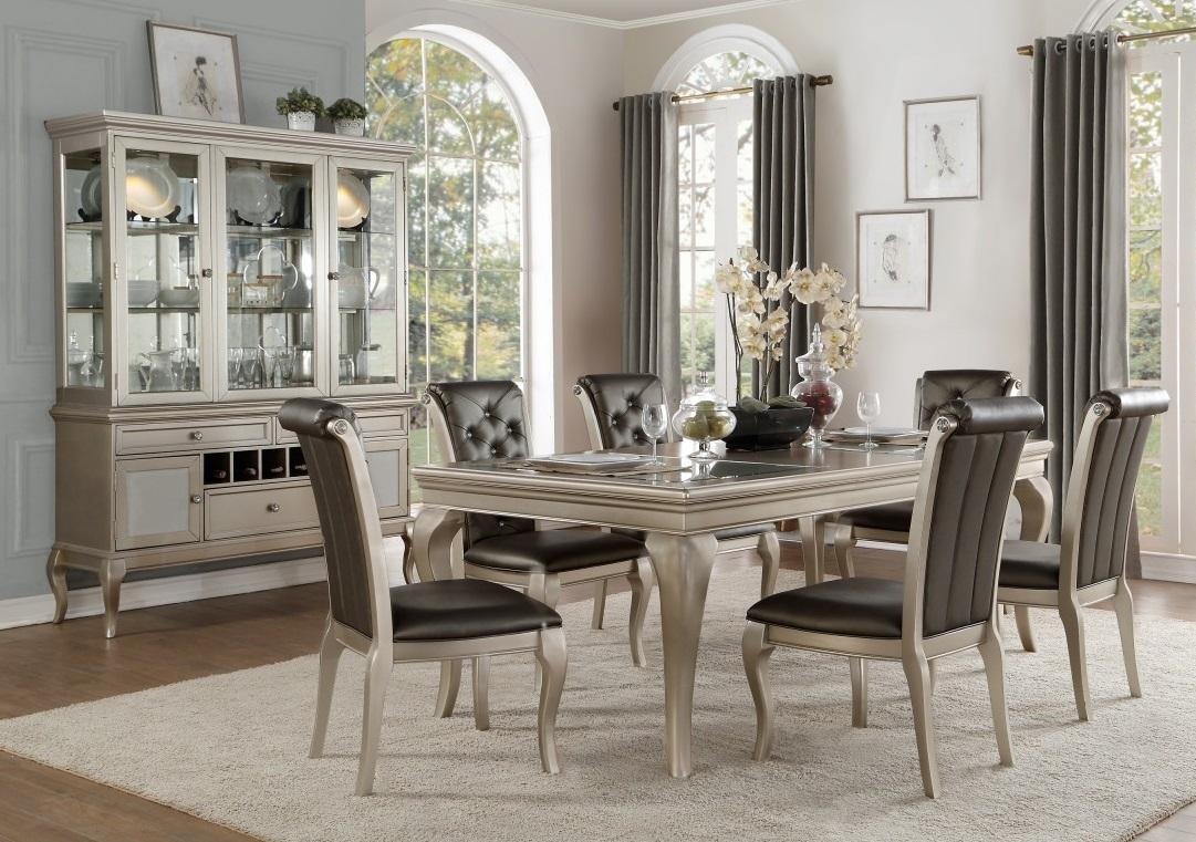 Homelegance Crawford Buffet and Hutch in Silver 5546-50* - Buffet - Half Price Furniture