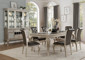 Homelegance Crawford Buffet and Hutch in Silver 5546-50* - Half Price Furniture