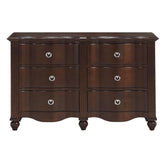 Homelegance Furniture Meghan 6-Drawer Dresser in Espresso Half Price Furniture