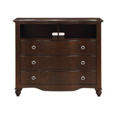 Homelegance Furniture Meghan 3-Drawer Media Chest in Espresso Half Price Furniture