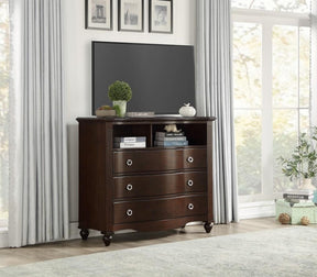 Homelegance Furniture Meghan 3-Drawer Media Chest in Espresso - Half Price Furniture