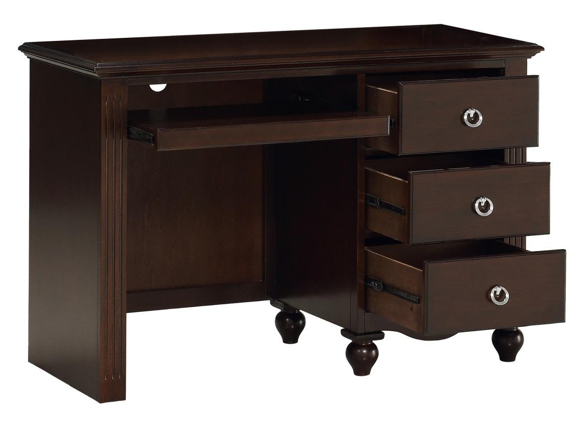 Homelegance Furniture Meghan 3-Drawer Writing Desk in Espresso - Half Price Furniture