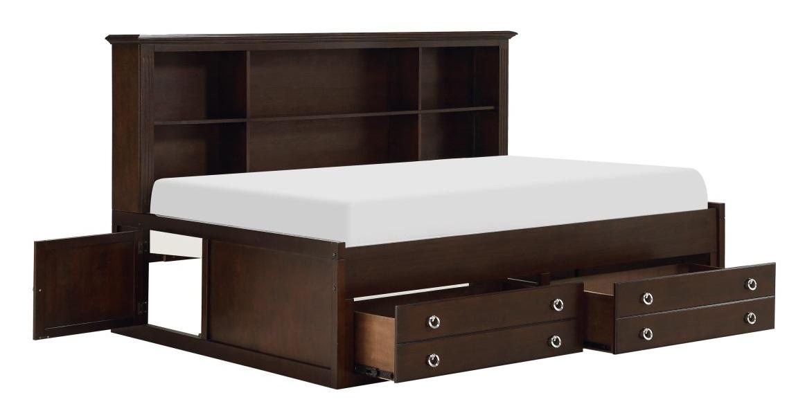 Homelegance Furniture Meghan Twin Lounge Storage Bed in Espresso - Half Price Furniture