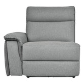 Homelegance Furniture Maroni Power LSF Reclining Chair with Power Headrest and USB Port in Dark Gray/Light Gray 8259-LRPWH Half Price Furniture