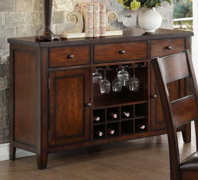 Homelegance Mantello Server in Cherry 5547-40 - Half Price Furniture