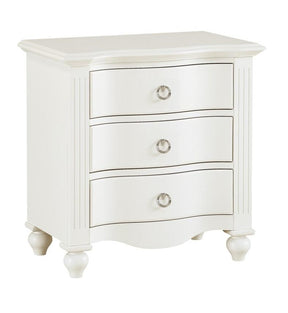 Homelegance Meghan 3 Drawer Nightstand in White 2058WH-4 - Half Price Furniture