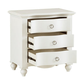 Homelegance Meghan 3 Drawer Nightstand in White 2058WH-4 - Half Price Furniture