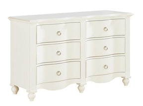 Homelegance Meghan 6 Drawer Dresser in White 2058WH-5 - Half Price Furniture