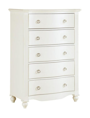 Homelegance Meghan 5 Drawer Chest in White 2058WH-9 - Half Price Furniture