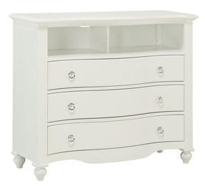 Homelegance Meghan 3 Drawer Media Chest in White 2058WH-11 - Half Price Furniture