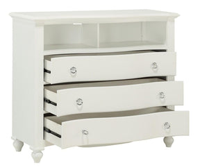 Homelegance Meghan 3 Drawer Media Chest in White 2058WH-11 - Half Price Furniture