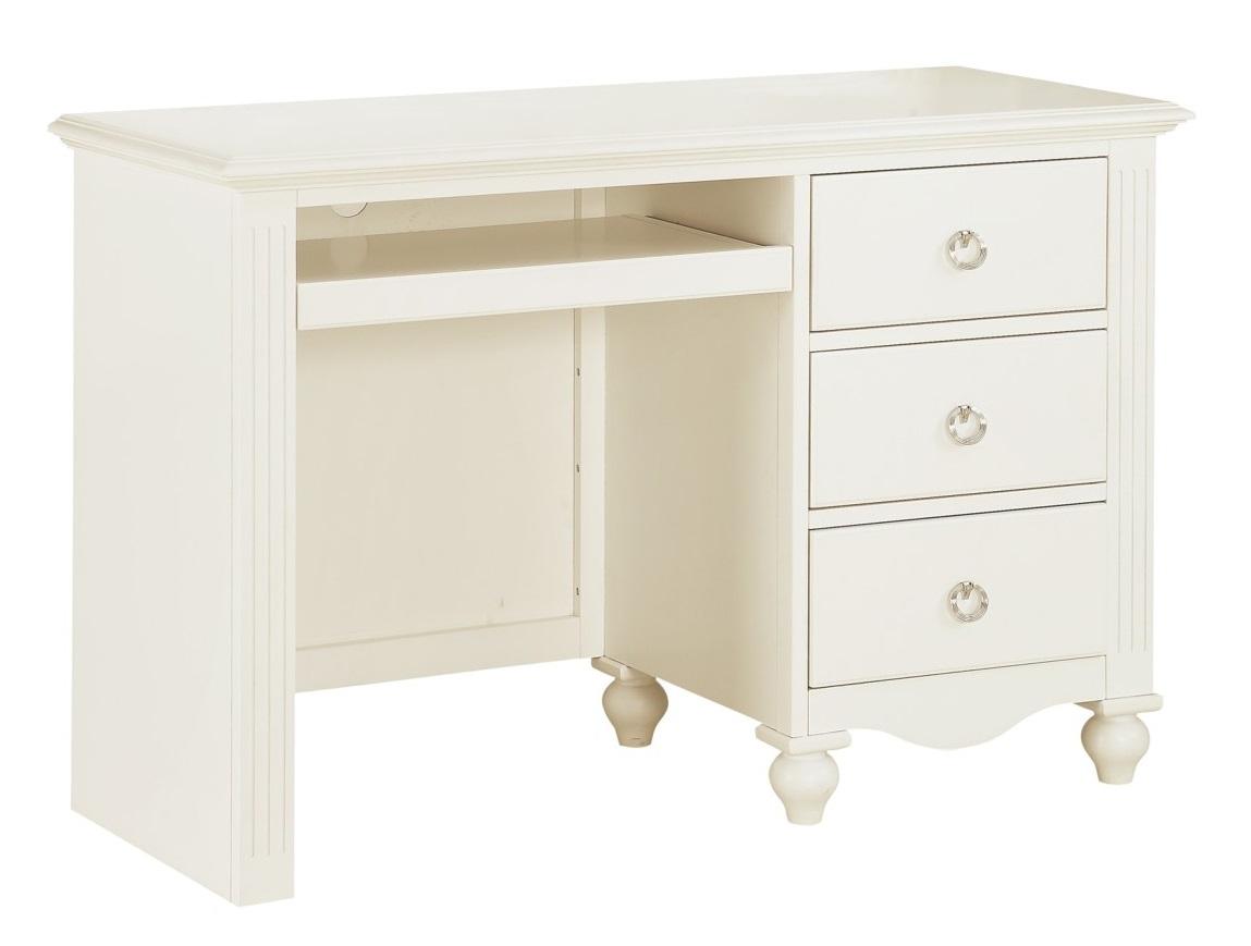 Homelegance Meghan 3 Drawer Writing Desk in White 2058WH-15 Half Price Furniture