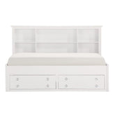 Homelegance Meghan Full Lounge Storage Bed in White 2058WHPRF-1* Half Price Furniture