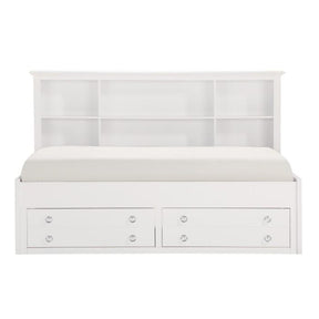 Homelegance Meghan Full Lounge Storage Bed in White 2058WHPRF-1* Half Price Furniture