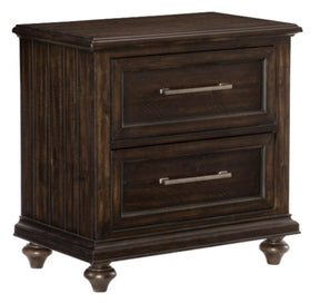 Homelegance Cardona Nightstand in Driftwood Charcoal 1689-4 - Half Price Furniture