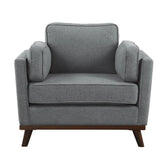 Homelegance Furniture Bedos Chair in Gray Half Price Furniture