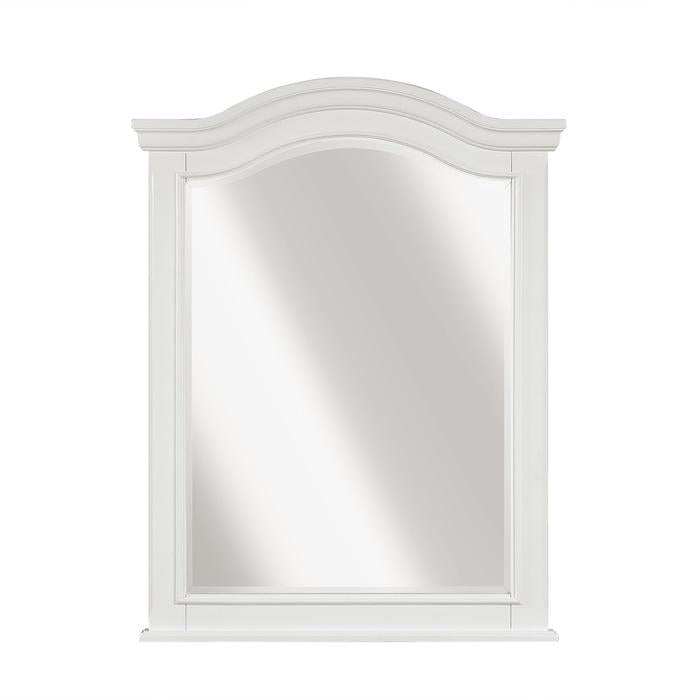 Homelegance Clementine Mirror in White B1799-6 Half Price Furniture