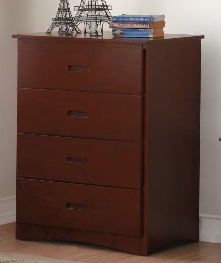 Homelegance Rowe 4 Drawer Chest in Dark Cherry B2013DC-9 - Half Price Furniture