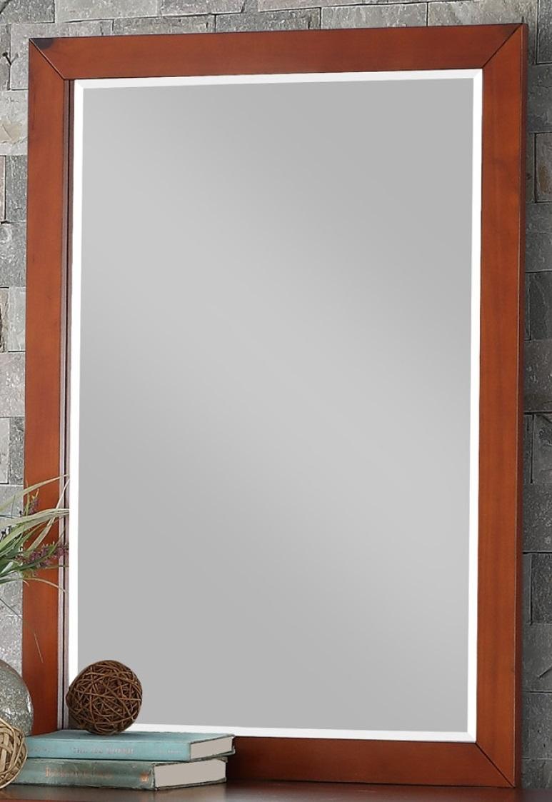 Homelegance Rowe Mirror in Dark Cherry B2013DC-6 - Half Price Furniture