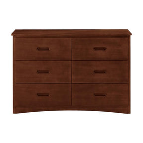 Homelegance Rowe 6 Drawer Dresser in Dark Cherry B2013DC-5 Half Price Furniture