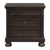 Homelegance Begonia Nightstand in Gray 1718GY-4 Half Price Furniture