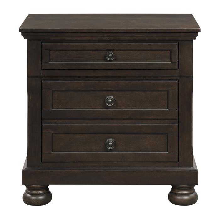 Homelegance Begonia Nightstand in Gray 1718GY-4 Half Price Furniture