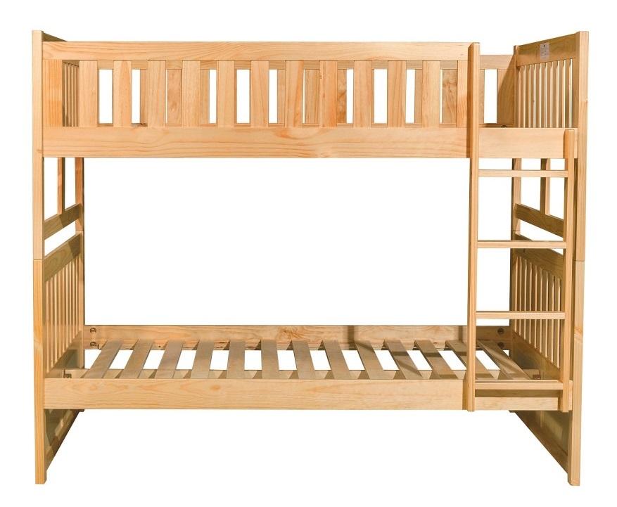 Homelegance Bartly Full/Full Bunk Bed in Natural B2043FF-1* - Half Price Furniture