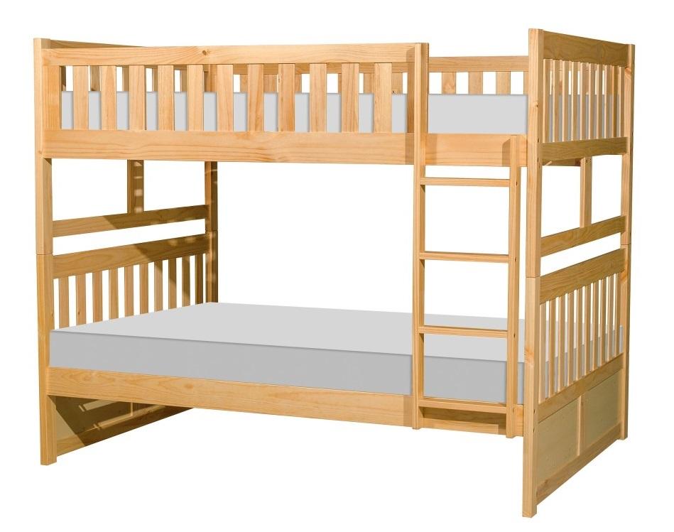 Homelegance Bartly Full/Full Bunk Bed in Natural B2043FF-1* - Half Price Furniture