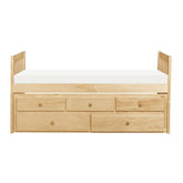 Homelegance Bartly Twin/Twin Trundle Bed w/ 2 Storage Drawers in Natural B2043PR-1* Half Price Furniture