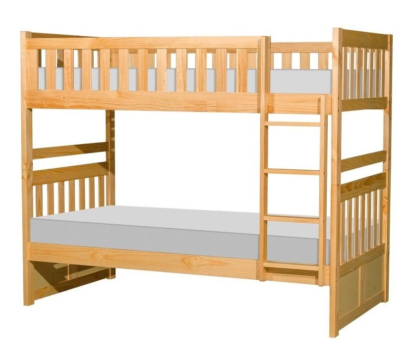 Homelegance Bartly Twin/Twin Bunk Bed in Natural B2043-1* - Half Price Furniture