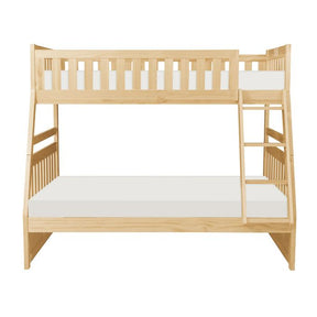 Homelegance Bartly Twin/Full Bunk Bed in Natural B2043TF-1* Half Price Furniture