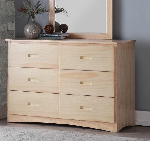 Homelegance Bartly 6 Drawer Dresser in Natural B2043-5 - Half Price Furniture