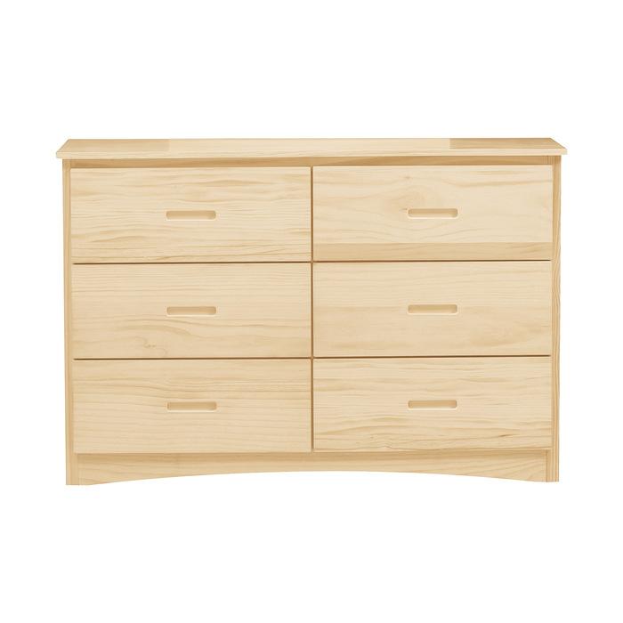 Homelegance Bartly 6 Drawer Dresser in Natural B2043-5 Half Price Furniture