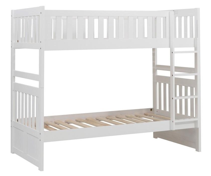 Homelegance Galen Twin/Twin Bunk Bed in White B2053W-1* - Half Price Furniture