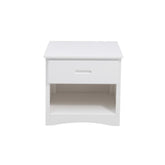 Homelegance Galen 1 Drawer Night Stand in White B2053W-4 Half Price Furniture