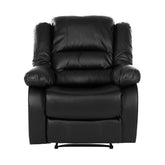 Homelegance Furniture Jarita Reclining Chair in Black Half Price Furniture