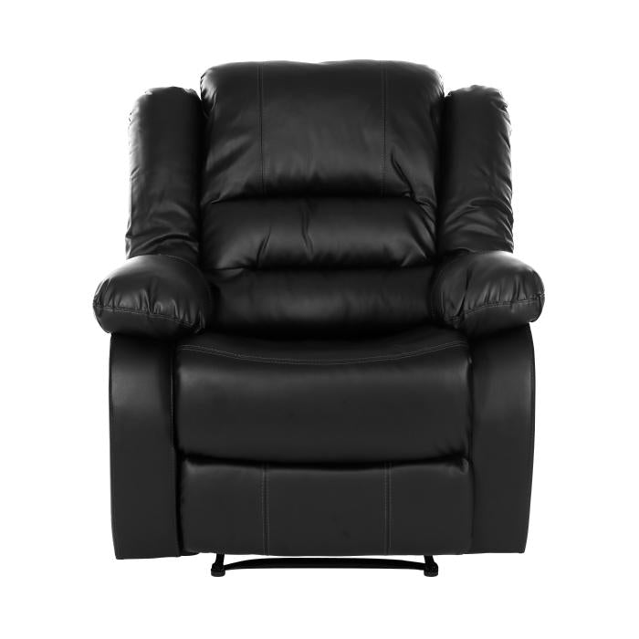 Homelegance Furniture Jarita Reclining Chair in Black Half Price Furniture