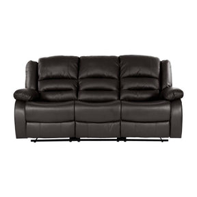 Homelegance Furniture Jarita Double Reclining Sofa in Brown Half Price Furniture